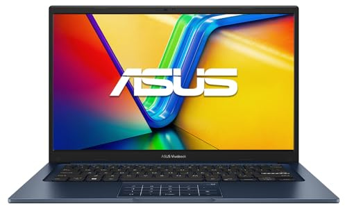 ASUS 2026 Vivobook 14 FHD Laptop 10-Core Intel Core i5-1334U Iris Xe Graphics 12GB DDR4 256GB NVMe SSD USB-C with DP WiFi AC BT Webcam HDMI1.4 Windows 11 Pro with RE USB