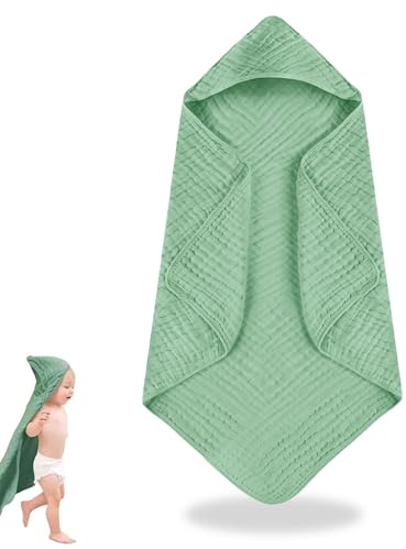 Toalla de baño para bebé, 75 x 76 cm, toalla de bebé, súper absorbente, toallas y salidas, capa de baño, para 0 – 18 meses, para piscina, playa, después de la ducha o el baño