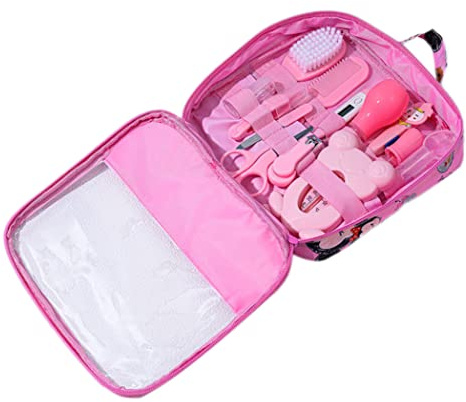 Babyvård och hälsovårdskit baby nasal dammsugare baby nagelklippare hårborste set daglig rengöring kit för nyfödda 13 st per set stil A