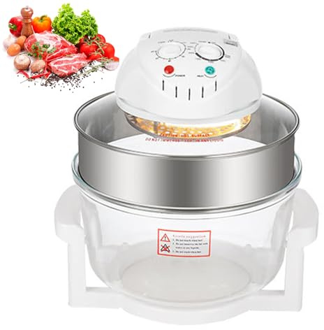 Forno Alogeno Multifunzione, Forno Friggitrice Ad Aria Con Clip E Griglia Alta E Bassa, Temperatura E Timer Regolabili 0-250°c, Forno Alogeno Da Tavolo Per Cucina 12L