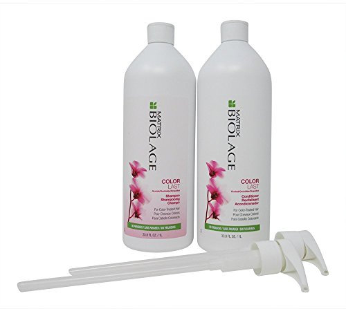 Bundle-4 Items : MATRIX BIOLAGE COLORLAST was Colortheraphie SHAMPOO 1000ml and CONDITIONER 1000ML SET With pumps