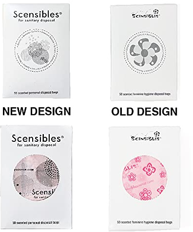 Hospeco Scensibles Personal Disposal Bags, Pink, 1200 Bags (HOSSBX50)