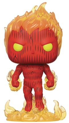 Funko Pop! Marvel: Fantastic Four - The Human Torch Torch - Figura de Vinilo Coleccionable - Idea de Regalo- Mercancia Oficial - Juguetes para Niños y Adultos - Comic Books Fans