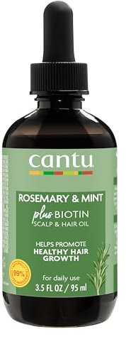 CANTU Strengthening Biotin-Infused Hair & Scalp Oil with Rosemary and Mint 95ml (Packaging may vary)