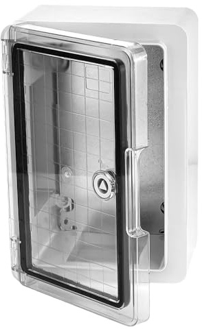 TP Electric Armadietto per quadro elettrico con porta trasparente da parete IP65 IK10 200 x 300 x 130 mm