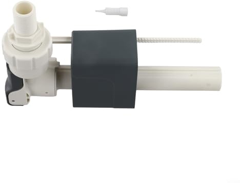 InWall Vanne d'entrée de réservoir d'eau pour toilettes murales de salle de bain, prenant en charge les connexions d'alimentation en eau filetées G1/2 ou G3/4 (1,27 cm)