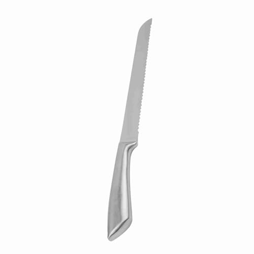 YDuupxe Cuchillo de Pan Serrado, Herramienta de Corte de Acero Inoxidable para Pasteles y Panes, Borde Ultraafilado para Cortar Fácilmente