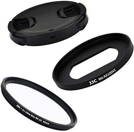 KIWIFOTOS Filter Adapter Ring & Objektivdeckel Zubehör Passend für Sony RX100 VI RX100 VII RX100M6 RX100M7 ZV-1II ZV-1 für Canon G5X Mark II Kamera