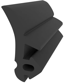 Anschlagdichtung für KBE und VEKA Fenster - Schwarz - 10 Meter - Fensterdichtung - Gummidichtung - Dichtungsprofil - Zugluftschutz - Schallschutz