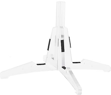 Flötenstütze, Kunststoff-Klarinettenständer mit 4 abnehmbaren Beinen zum Schutz von Musikinstrumenten (transparent)