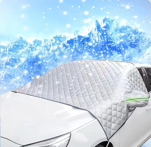 QQLADY Couverture Pare Brise Voiture pour Volkswagen Tayron, Couverture de Pare-Brise de Voiture Anti-Givre d'hiver, Anti Givre, Neige, Glace, Pluie, UV,B 245 * 145