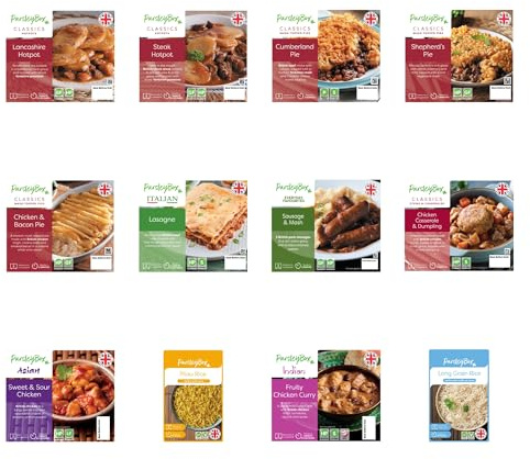 British Classics 10 Ready Meals Microwavable Long-Life Ready Meal Deal Selection
