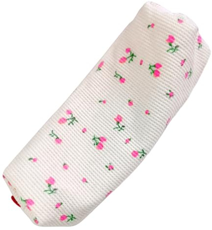 Nuytghr Estuche Floral para lápices, Bonito Estuche para lápices, Estuche Floral, pequeño Organizador de Maquillaje, Suministros Escolares, Pink, Refer to Description, Unisex