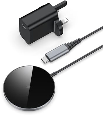 NANAMI Fast Magnetic Wireless Charger for iPhone with 20W USB-C Adapter