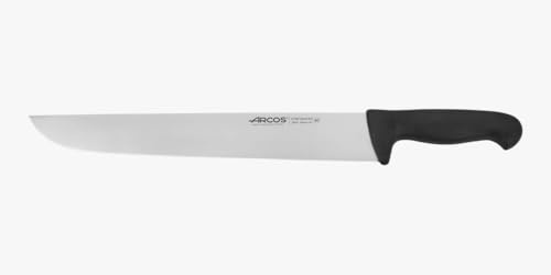 Arcos Serie 2900 - Cuchillo Cocinero - Hoja de Acero Inoxidable NITRUM de 350 mm - Mango inyectado en Polipropileno Color negro