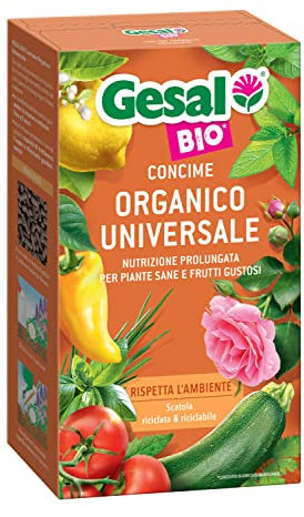 GESAL BIO Concime Organico Universale, Per Piante Sane e Frutti Saporiti, Fino a 5 Mesi di Efficacia, 750 g