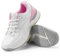 FitVille Womens Tennis Shoes Wide Fit Squash Badminton Shoe Non Slip Sports Trainers Sneakers for Tennis Volleyball, Pink, 6 UK Wide