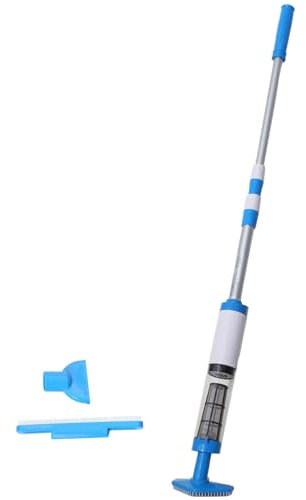 Fcuajdkq Aspirapolvere per piscina ricaricabile 3 in 1, Pulitore portatile per piscina, per vasche idromassaggio, piccole piscine per la pulizia di sabbia e detriti (presa UE)