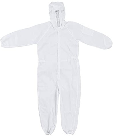 Culnflun Combinaison de protection, 7 tailles, conception à col montant, combinaison de protection complète à 360 degrés, combinaison à revêtement antistatique pour la (4XL)