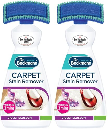 Dr. Beckmann Carpet Stain Remover | Violet Blossom | Works in 3 mins | 650 ml (Pack of 2)