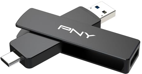 PNY DUO LINK V3 2TB USB-minne USB-C/USB-A 1000MB/s