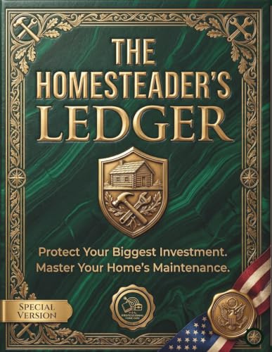 The Homesteader's Ledger: A Comprehensive Home Maintenance Log Book and Planner to Track Repairs, Seasonal Checklists, and DIY Projects. The Ultimate ... for Homeowners to Protect Their Investment