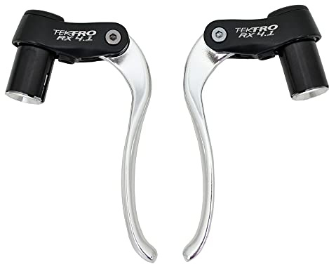 Tektro RX 4.1 Time Trial/TT/Triathlon Bar End Aero bromshandtag, silver, MH1853