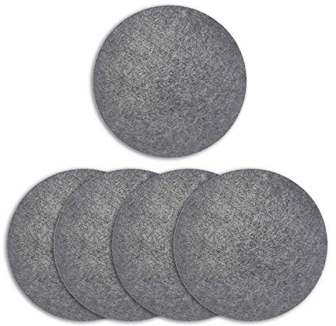 Untersetzer aus Filz, Tischuntersetzer rund - Untersetzer für Töpfe, Pfannen, Teller, Gläser, Schüsseln und Vasen (5, 15cm)