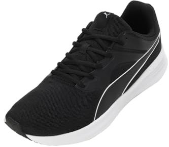 PUMA Unisex Transport Laufschuh, Black White, 46 EU