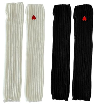 2 Pairs Of Knitted Gloves, Arm Warmers, Long Fingerless Gloves, Cute And Sweet Gloves, Clothing Accessories