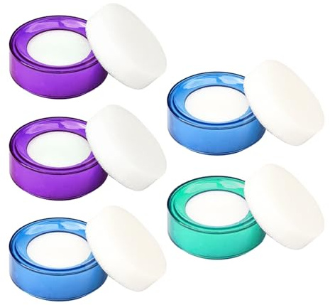 SEWACC Esponjas para Humedecer Dedos 5 Piezas Humedecedor para Contar Billetes en Oficinas y Bancos Dispensador de Agua Color Aleatorio