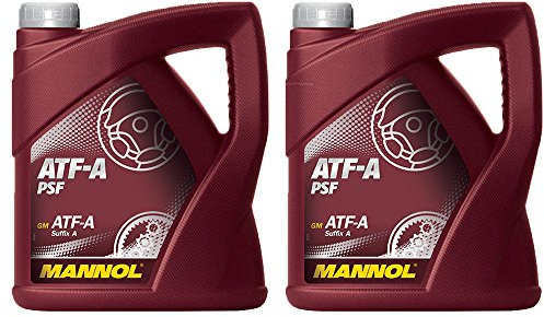 MANNOL 2 x 4L ATF-A PSF/Hydraulik- Servo- oel Suffix-A Rot Lenkoel