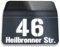 Metzler Hausnummer mit Straßennamen beleuchtet Solar aus Acrylglas in Anthrazit - Hausnummernschild beleuchtet mit LED Beleuchtung mit Dämmerungsschalter Personalisiert mit Wunschtext - 22,7 x 24,2 cm