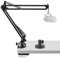 Geekria for Creators Brazo de micrófono Compatible con Rode PodMic, NT-USB, NT1-A, NT1,Soporte de Brazo de Tijera de micrófono con Adaptador de Brida de Escritorio, Soporte de Montaje en Escritorio