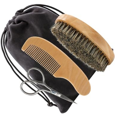 Healeved 1 Juego equipo para el cuidado de la barba cuidado personal toiletry bag de los hombres kit de mantenimiento de la barba maquinillas de afeitar afeitadoras para hombres cosmético