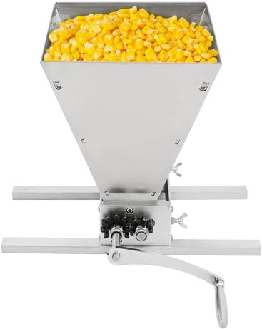 Macinino per cereali, macina per mais, granturco, frantoio manuale, regolabile, per la casa, 4 l