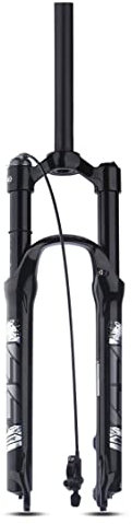 Mountainbike fjädergaffel 26/27,5/29 tums mountainbike Air Fork Travel 100 mm 1–1/8 rakt rör manuell gaffel/fjärrlås QR 9 mm