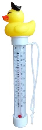 Flytande Badtermometer, Gummianka Pooltermometer, Ankformad Vattenare, Med Snöre, Temperaturare För Utomhus- Och Inomhuspooler, Spa, Bubbelbad Och Akvarier