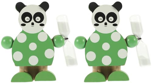 DECOMELODY Sabliers Enfants 3 Minutes Lot De 2 Minuteurs Visuels en Style Animal Minuterie Sablier pour Entraînement Brossage des Dents Et Lavage des Mains Accessoires Pédagogiques
