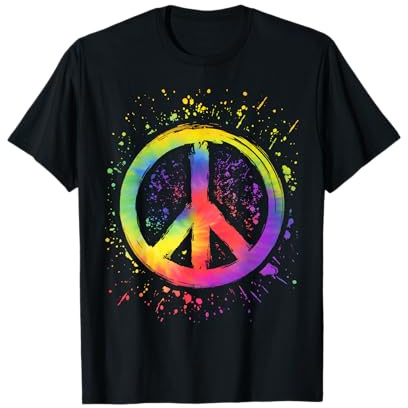 Tie-Dye Peace Sign Hippie T-Shirt