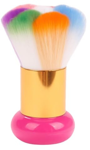 PACKOVE Cepillo para Polvo de Uñas Cerdas Suaves Pincel de Manicura Corto y Portátil Herramienta de Limpieza para Polvo de Uñas Suministros Profesionales