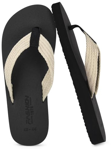 BSBUY Tongs pour Hommes et Femmes, Tongs Été Plage Piscine - Confortable, Durables et Légères, Antidérapante, Adaptées À la Plage Été, À la Douche, À la Natation, Au Sport