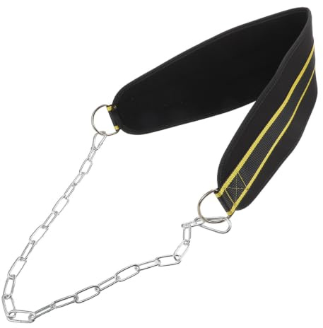 Toyvian Ceinture de Dips de Gym Multifonction Noire en Eva et Sangle Résistante pour Hommes et Femmes, Ceinture de Soutien Lombaire Robuste pour Haltérophilie et Musculation