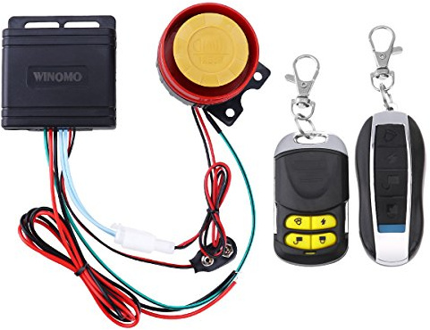 Motorcycle Alarm System Anti Theft Security System with Double Remote Control 12v Universal
