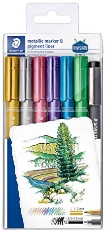 Staedtler Permanent-Marker 8323-SWP6P, Mehrfarbig,
