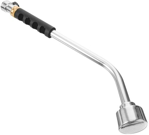 Angoily 40,6 cm silberner Bewässerungsstab, robuster Sprühstab, Duschstab mit Abschaltung für Hängekörbe, Pflanzen, Blumen, Sträucher, Garten und Rasen mit ergonomischem Griff
