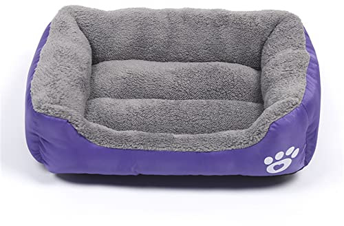 Letto per cane e gatto di piccola razza, cuscino per dormire per cane, cesto morbido e lavabile, divano per gatto, viola, taglia 3XL