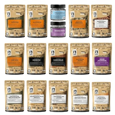 Bremer Gewürzhandel Genuss-Set Grillen DaLuxe, 16-tlg., Gewürzset, Grill-Set, Geschenkset, 1505g