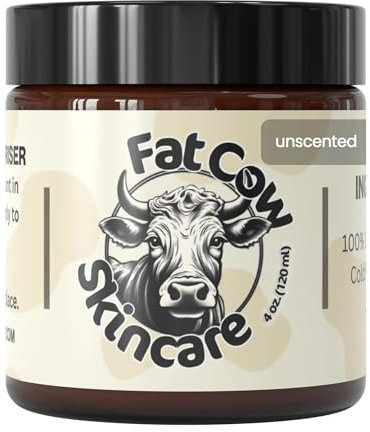 Beef Tallow Skin Care, Beef Tallow Moisturiser, Grass Fed & Whipped, Enriched with Jojoba Oil for Skin Hydration and Sensitive Skin, Eczema Relief, 120ml Unscented