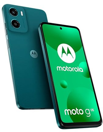 Moto g05 64 Go, Smartphone debloqué, écran 6,67, Appareil Photo 50 MP, Batterie 5200 mAh, Vert forêt, Coque de Protection et câble USB C Inclus